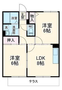 リヴィエール菱南【1階】の間取り