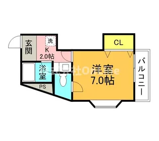 ブランドールKS【7階】の間取り