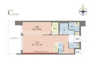 プレジオ玉造【5階】の間取り