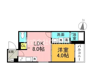 バズ北巽【1階】の間取り