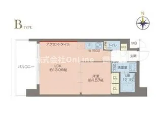 プレジオ玉造【9階】の間取り