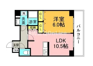 プレサンス大阪城公園パークプレイス【9階】の間取り