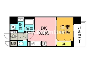 セイワパレス天王寺真田山【9階】の間取り