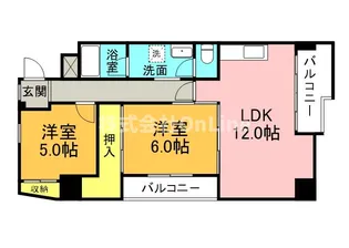 ジュネスニッコー【4階】の間取り