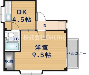 ハイツ松風【2階】の間取り