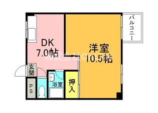 サンシャインMKM大池【3階】の間取り