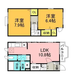 サニーグレイスM1号館の間取り