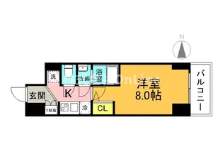 MFPRコート日本橋イースト【8階】の間取り