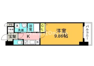 クローバー・グランツ阿倍野【5階】の間取り