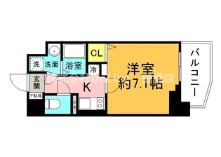 Metrosa深江橋【9階】の間取り