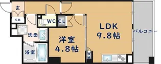 エル・セレーノ上本町レジデンス【5階】の間取り