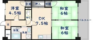 木の国ハイツ【3階】の間取り