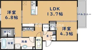 セクレール北本町 A棟【1階】の間取り