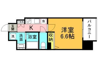 ワールドアイ大阪城EASTⅡ【5階】の間取り