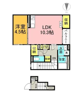 クレイノジニア【2階】の間取り