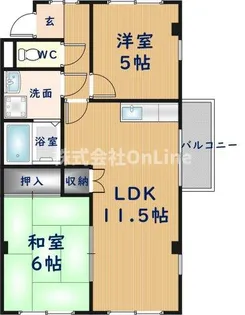 マンションラ・マーマ【2階】の間取り
