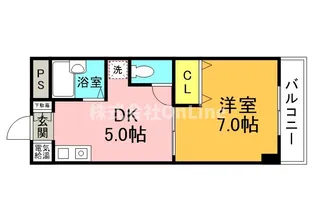 YKマンション【5階】の間取り