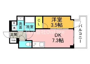 エスリードレジデンス大阪天王寺【9階】の間取り