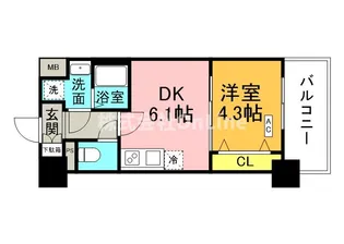 メイクス天王寺南【2階】の間取り