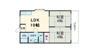 ベルテクス東花園【3階】の間取り