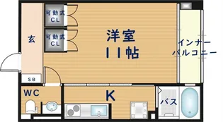 シンワ・パーレ【1階】の間取り