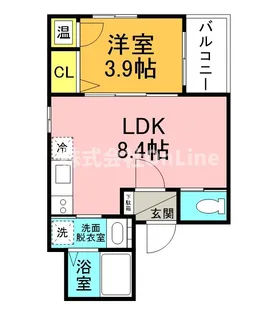 F asecia Dione【1階】の間取り