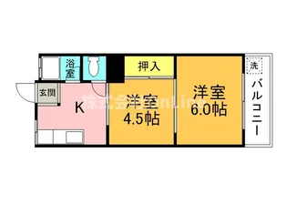 シャルム冨士【5階】の間取り