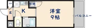 八戸ノ里HIROビル【6階】の間取り