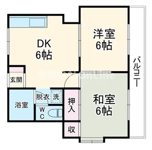 マツラハイツ【1階】の間取り