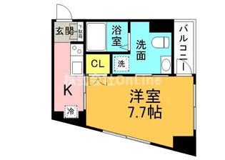 ベルエール天王寺【6階】の間取り