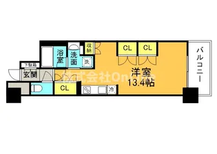 エル・セレーノ上本町レジデンス【11階】の間取り