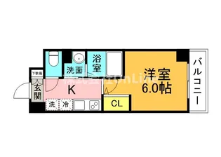 オズレジデンス今里NORTH【8階】の間取り