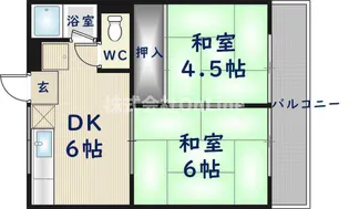 萩原ハイツ【2階】の間取り