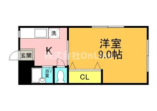 筆ヶ崎マンション【3階】の間取り