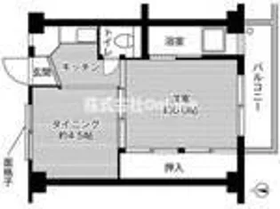 ビレッジハウス老原2号棟【1階】の間取り