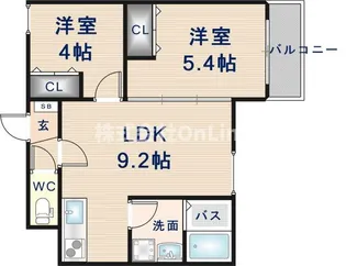 D porta granz【3階】の間取り
