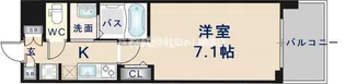 Luxe大阪城南【3階】の間取り