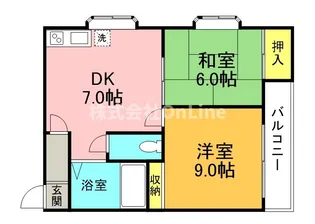 サンハイム林【5階】の間取り