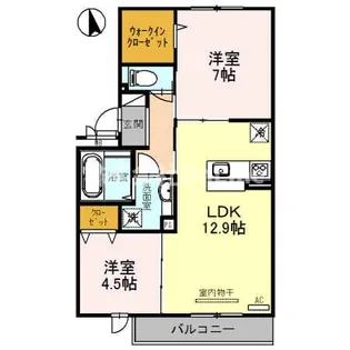 プレジール【2階】の間取り