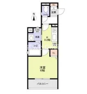 フォレストクリエオーレ中川【3階】の間取り