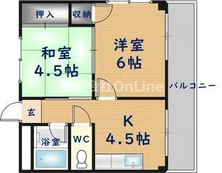 ベルメゾン1【1階】の間取り