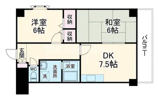 吉鴻ハイネスⅢ【2階】の間取り