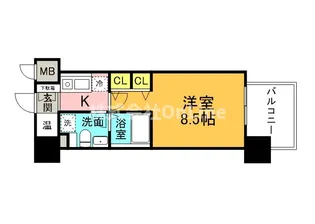 グラマシー京橋【2階】の間取り