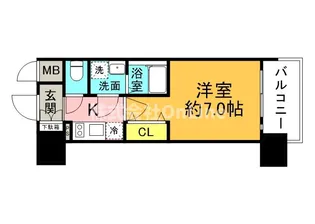 エスプレイス大阪城サウスコンフォート【11階】の間取り