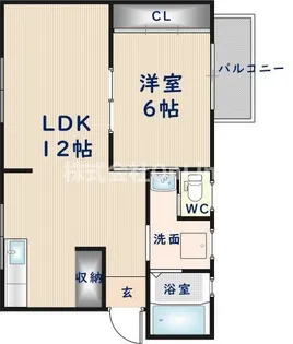 第1コーポ平野【1階】の間取り