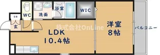 ユンヌファシリテ【6階】の間取り