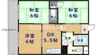 ヴィラパンヴィラージュ【111号室】の間取り