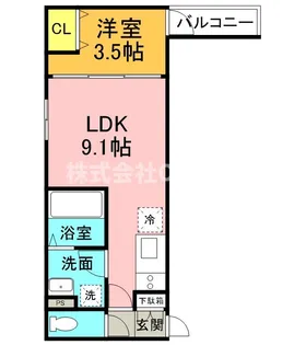 D porta twilight【1階】の間取り