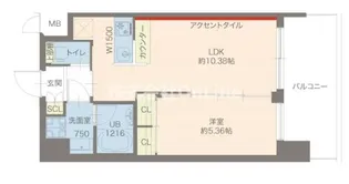 プレジオ城東【9階】の間取り