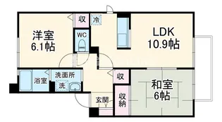 エスト・ステーブル【2階】の間取り